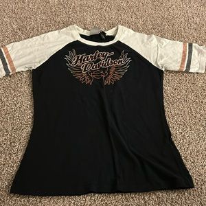 Harley Davidson Baseball Tee